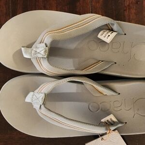 Chaco Gray Sandals with Thong Style